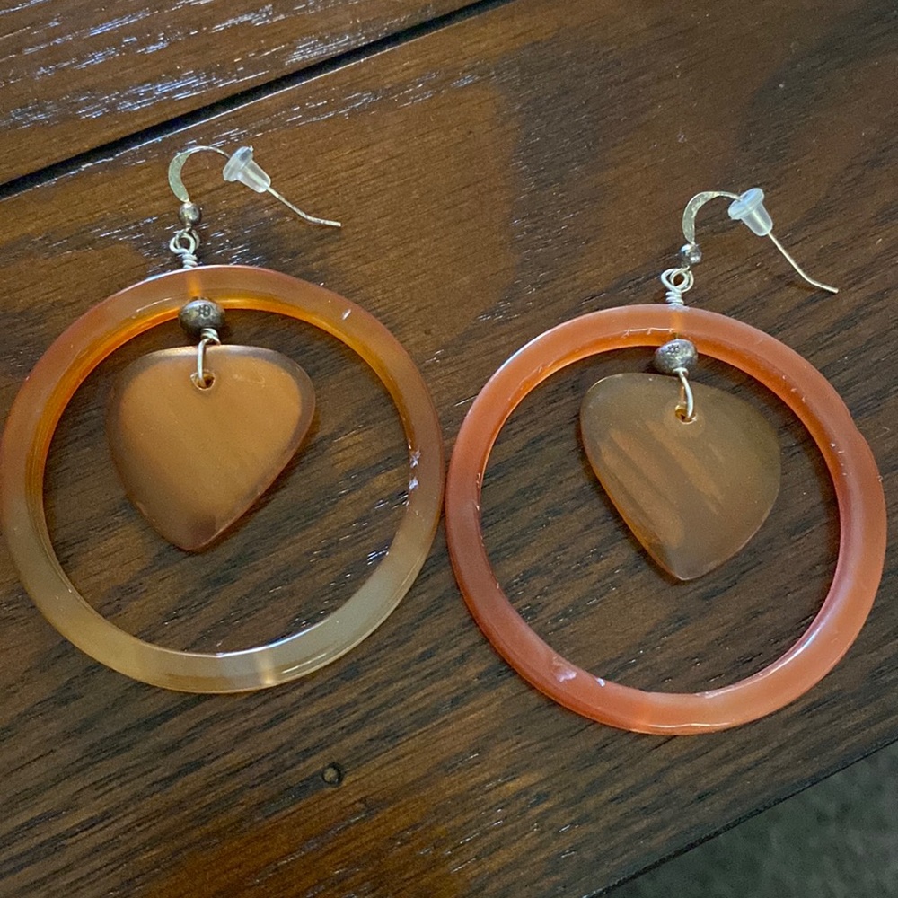 Stone earrings